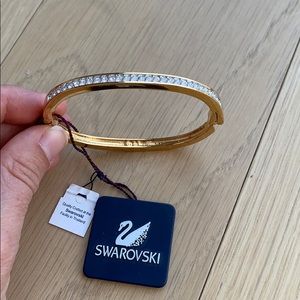 Swarovski Crystal gold tone bracelet